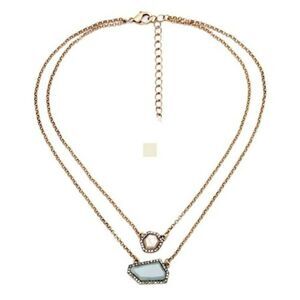 Mint Rhinestone Crystal Versatile Vintage Gold Statement Pendant Necklace